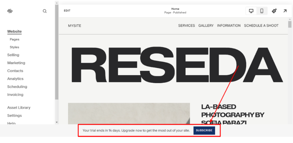 Squarespace Promo Code Click On The Subscribe Option