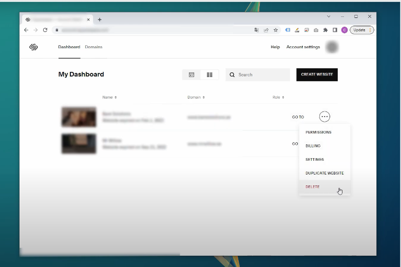 Initiate Deletion Initiate Deletion