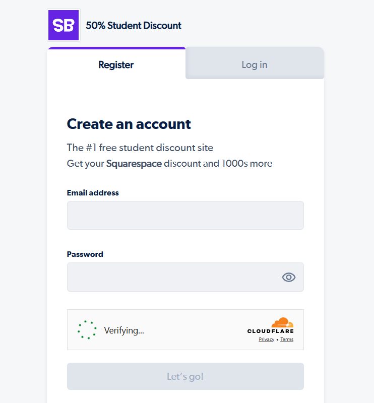 Create your Student Beans account Create your Student Beans account